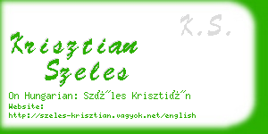 krisztian szeles business card